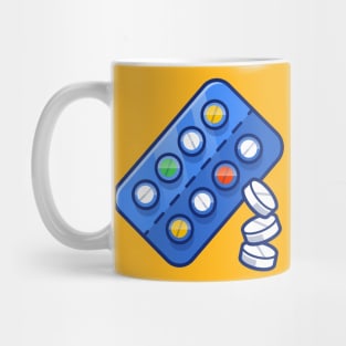 Tablets Strip Cartoon Mug